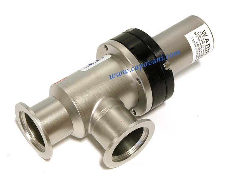 NOR-CAL PRODUCTS PNEUMATIC RIGHT ANGLE VACUUM VALVE KF 40 MM